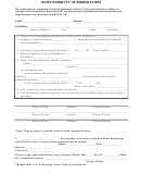 Responsibility Of Bidder Form - City Of Bowling