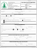 Site Work Permit Application Form - City Of Bowling Green