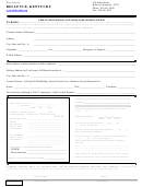 Application For Occupational/business License Form - Bellevue, Kentucky