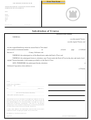 Substitution Of Trustee Form - State Of California