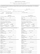 Application For Rental Form