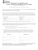 Application And Agreement For Partial Transfer Of Experience Rating Record Form - Louisiana Workforce Commission
