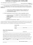 Certificate Of Compliance With 10 Usc Form