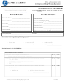 Express Scripts Prior Authorization Form - Antidepressant Step Therapy-bupropion