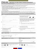 Form Ptax-334 - Application For Open Space Purposes Assessment