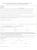 Automatic Utility Payment Plan Agreement Authorization For Direct Deposits/payments (ach Debits/credits) Form - City Of Richmond, Department Of Public Utilities