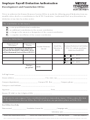 Employee Payroll Deduction Authorization Form - Middle Tennessee State University