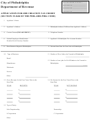 Application For Job Creation Tax Credit - Pennsylvania Department Of Revenue
