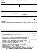 Form Cit-4 - New Mexico Preservation Of Cultural Property Credit