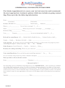 Confidential Counselling Intake Form