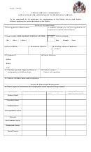 Form P.s C. - No.31. - Public Service Commission Application For Appointment To The Public Service