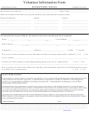 Volunteer Information Form