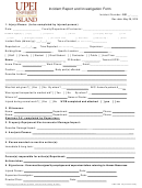 Incident Report And Investigation Form