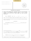 Subordination Agreement Form - State Of California