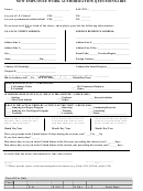 New Employee Work Authorization Questionnaire Form