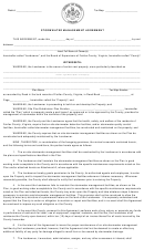 Stormwater Management Agreement Form