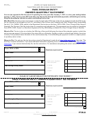 Form Rpd-41356 - Pass-through Entity Owner's Quarterly Tax Payment Form - New Mexico Taxation And Revenue Department