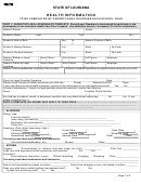 Health Information Form - Louisiana