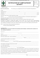 Notification Of Camp/outdoor Activity Form - Scouts Australia