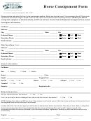 Horse Consignment Form