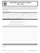 Independent Low Income Statement Form - 2015-2016