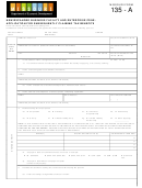 Form 135 - A - Application For Subsequently Claiming Tax Benefits