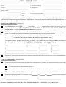 Application For Forbearance Form
