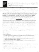 Fillable Military Assistance Panel Program Registration Form Oregon Printable pdf