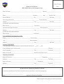 Health History And Emergency Form - Wheaton Park District