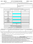 Form Grw-3 - Employer's Annual Reconciliation Of Income Tax Withheld - 2012