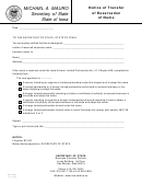 Form 635_0023 - Notice Of Transfer Form Of Reservation Of Name