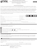 Benefit Estimate Request Form