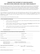 Request For Payment Of Leave Balances For Employees Approved For Long Term Disability Form