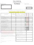 Form 2004tx - City Of Pell City Tax Return Form