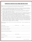 California Common Core Data Opt-out Form