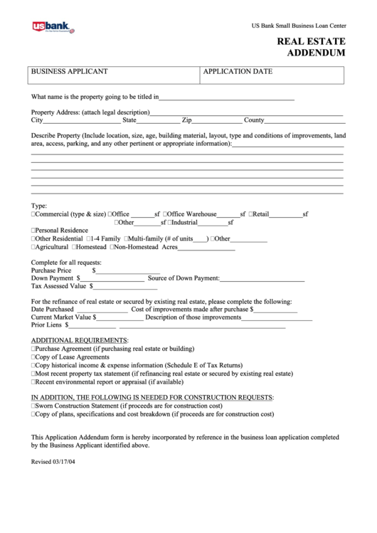 real-estate-addendum-form-printable-pdf-download