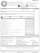 Form 801-r - Tobacco Products Tax Return Form