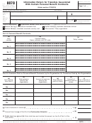 Form 8870 - Information Return For Transfers Associated With Certain Personal Benefit Contracts - 2009
