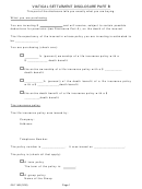Form 08-114b Viatical Settlement Disclosure Part B