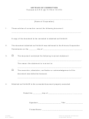 Articles Of Correction Pursuant To A.r.s. 10-124 / 10-3124 Form - Arizona Corporation Commission
