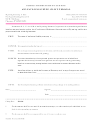 Foreign Limited Liability Company Application For Certificate Of Withdrawal Form
