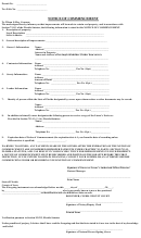 Notice Of Commencement Form - State Of Florida