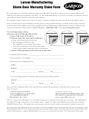 Larson Manufacturing Storm Door Warranty Claim Form Printable pdf
