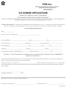 Co-signer Application Form