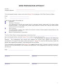 Deed Preparation Affidavit Form