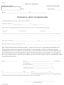 Form Pc 122 - Petition Form To Change Name