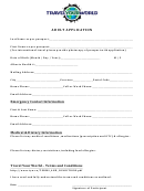 Adult Application Form