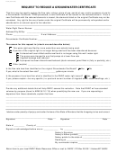 Request Form To Reduce A Groundwater Certificate