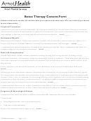 Botox Therapy Consent Form Printable pdf