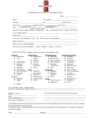 Confidental Patient Information Form